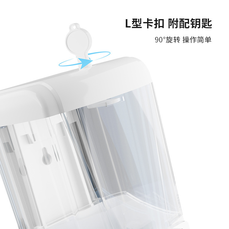 Dispensador de condimentos sólidos de nuevo tipo de pared sin agujeros de almacenamiento de cocina doméstica caja de condimentos de higiene image 5