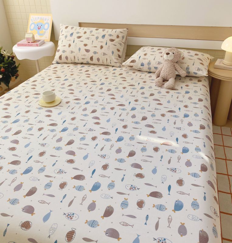 Nuevas sábanas de tela gruesa vieja de algodón de primavera y verano