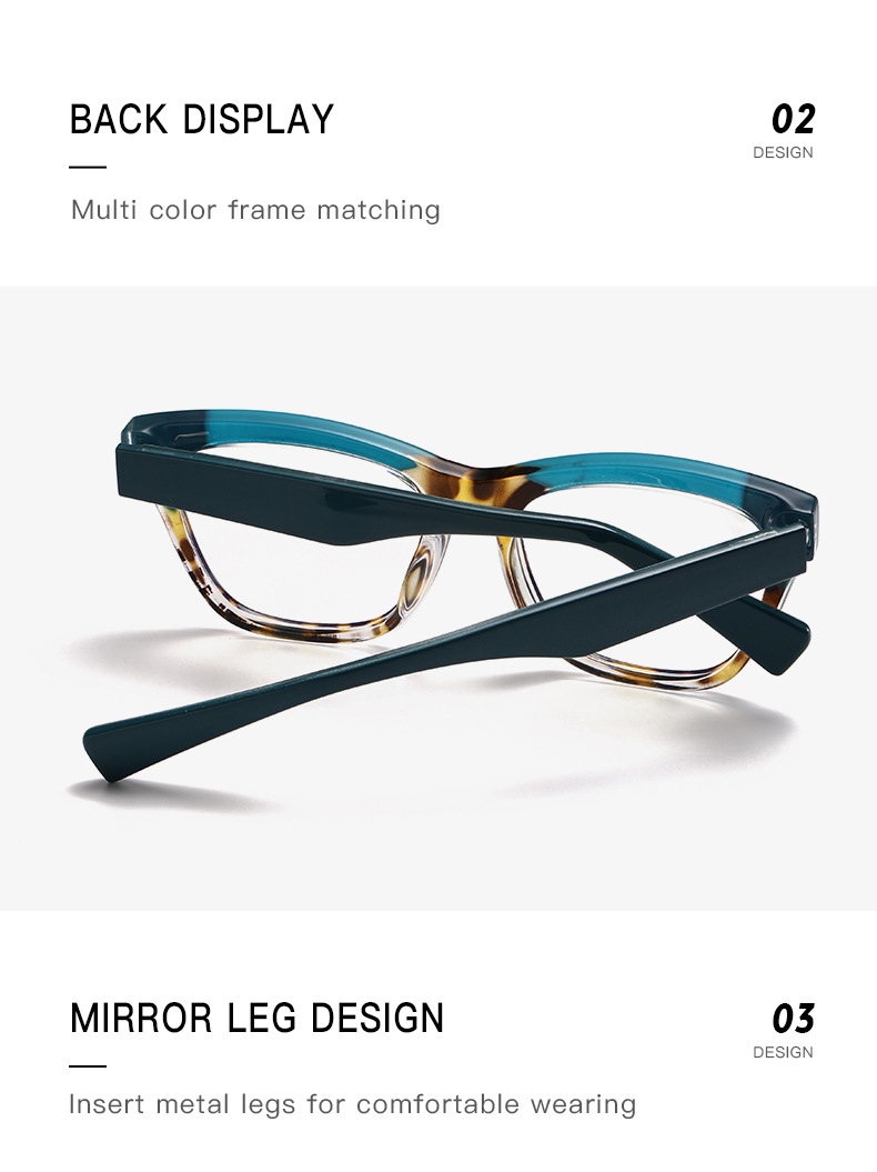 Óculos anti-luz azul feminino estilo retro armação moderna_voghion.com