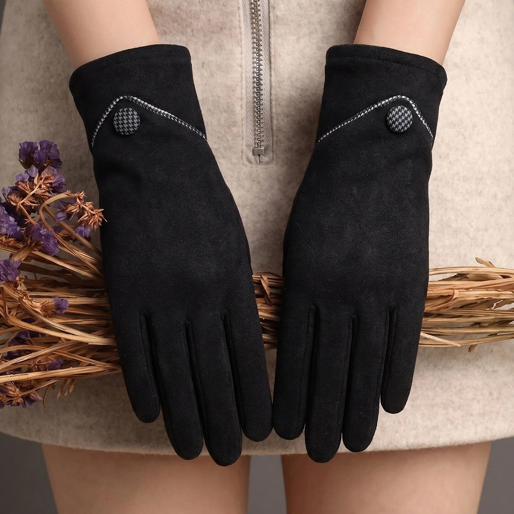 Guantes Térmicos de Felpa para Mujer de Poliéster Antideslizante, Pantalla táctil, Térmico para Ciclismo y Uso Exterior image 28