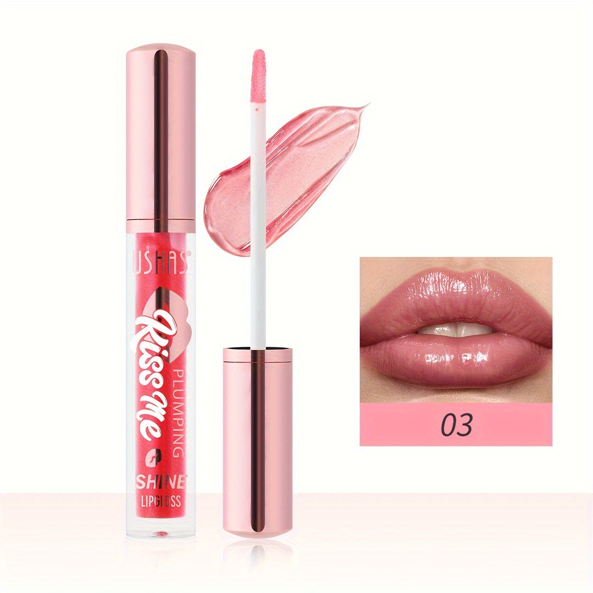 USHAS Comercio exterior europeo y americano Glaseado de labios hidratante transfronterizo Brillo de labios Hidratante Aceite de labios Nuevos productos Ilumina LG2589