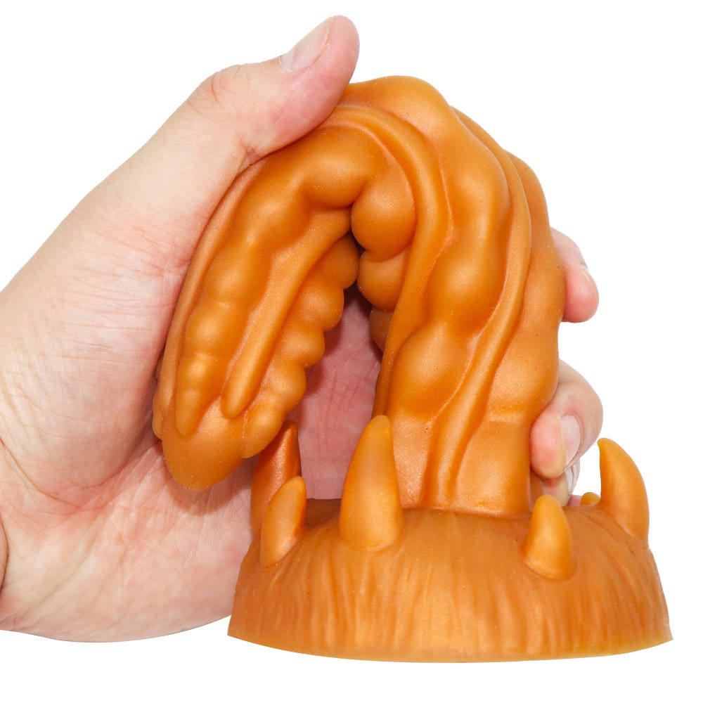 Phantom silicone anal plug for male and female masturbators, soft threaded, vestibular adult products, heteromorphic_voghion.com