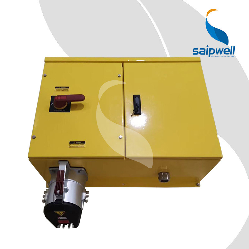 厂家直供5P200A带开关及机械联锁 明装插座箱 户外防水配电箱