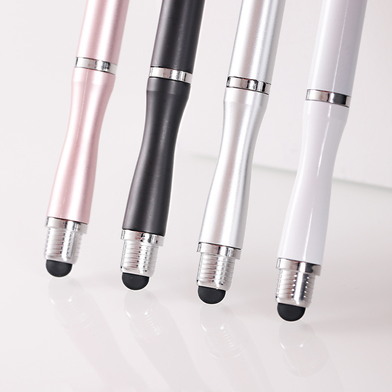 小蠻腰觸控筆橡膠圓盤雙頭兩用手寫筆手機平板通用剪輯修圖電容筆