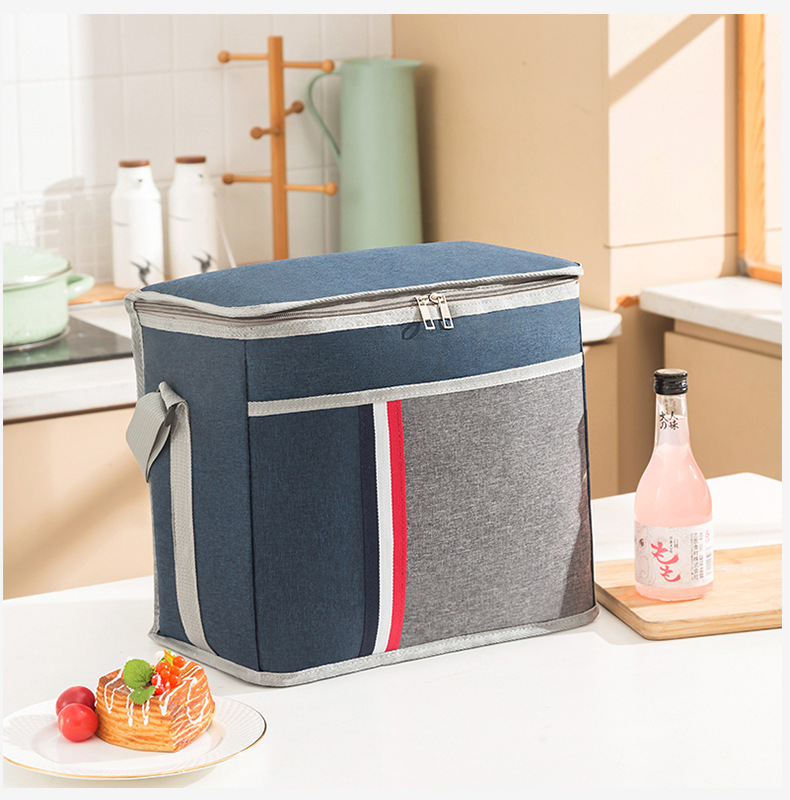 Újdonság kültéri étkezéshez, piknik jégzseléhez, keresztpántos hordozáshoz, alumíniumfóliából készült uzsonnásdobozhoz, nagy kapacitású szigetelőzsákhoz_voghion.com