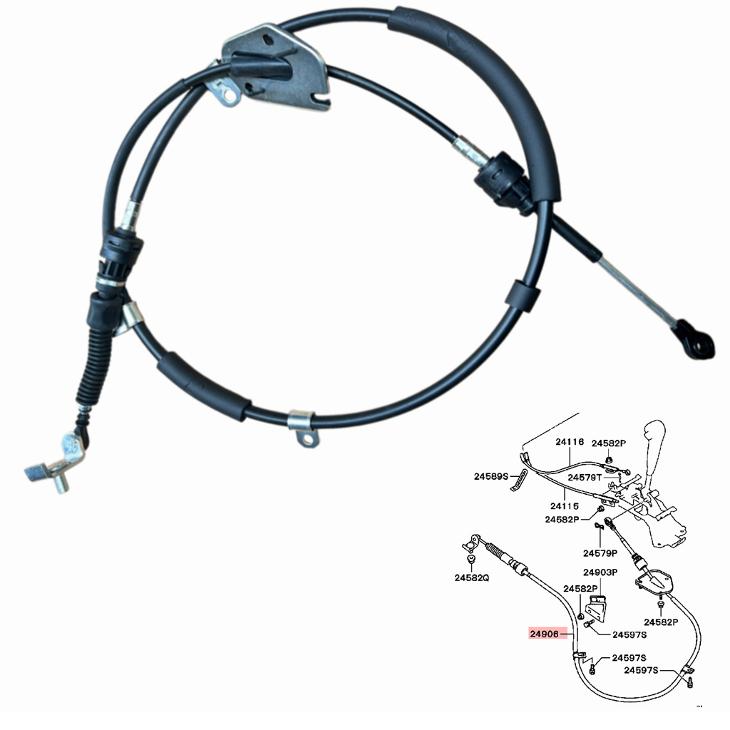 MR581300 is suitable for Mitsubishi Pajero Sport K96WK99W pickup L200 K76T gear shift cable