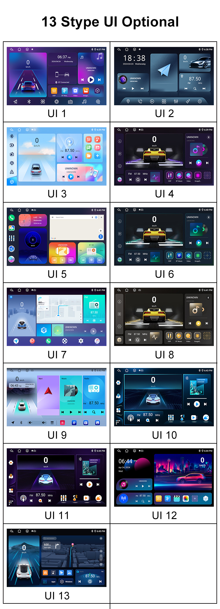 Cross-border car navigation 4G eight nuclear Netcom HC8581 wireless carplay auto Android universal navigation