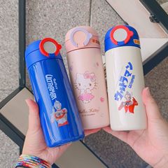 兒童保溫杯吸管杯子賽羅佐菲奧特曼卡通水杯316男孩幼兒園小學生