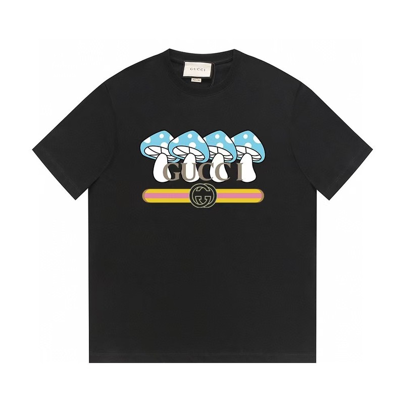 G's ヨーロッパ版半袖夏トレンドブランド古家プリントTシャツレタートップトレンドルーズ半袖TシャツカップルT|undefined