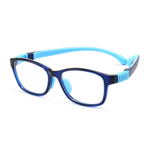 D-22新款儿童防蓝光眼镜可配近视硅胶平光框架TR90时尚小框框架男