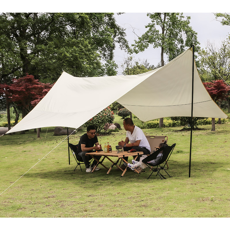 Shiyi Outdoor Butterfly Hexagonal Exquisite Camping Outdoor Canopy Tent Silver-coated Rainproof Sunshade
