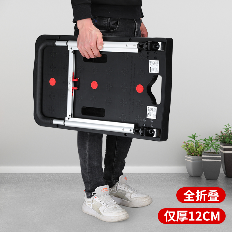 平板车手推车货拖车折叠小推车拉货轻便静音便携家用搬运板车