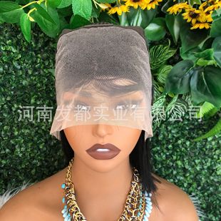 Bengal Real Hair 13x 4 Transparent Front Lace bob Headgear straight bob hair lace wi