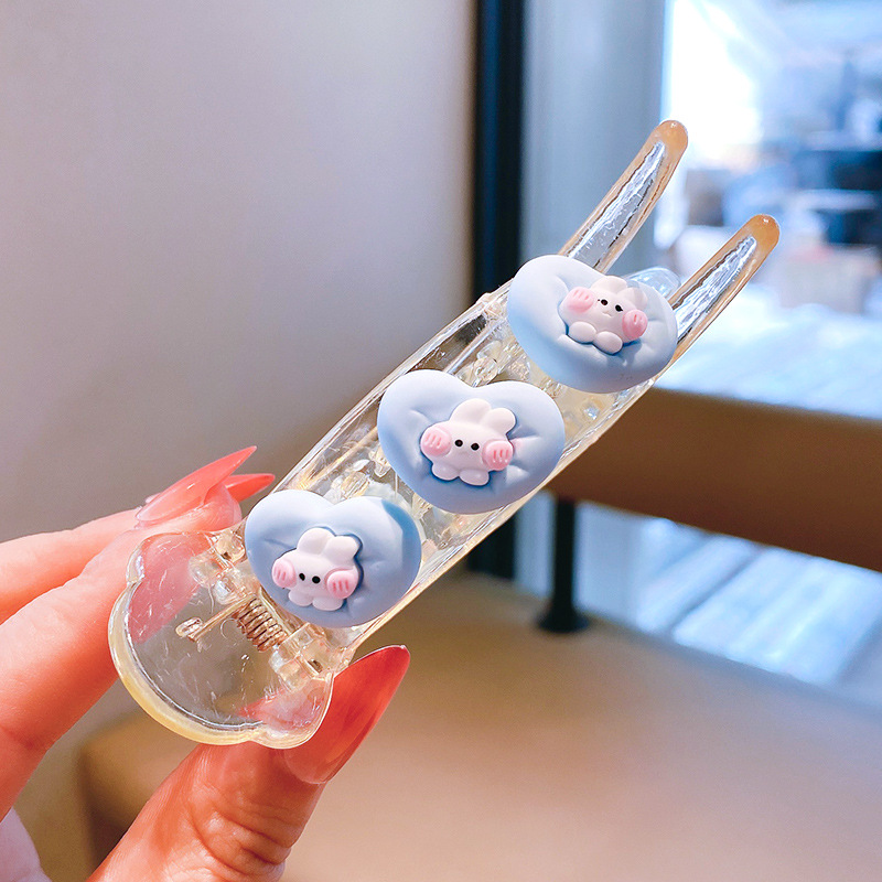 Pinza de pelo de los niños del estilo coreano 2022 nuevas niñas cabeza de bola updo horquilla fija verano bebé lindo horquilla