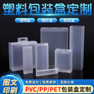 pp磨砂盒子跨境工厂直销透明长方形环保塑料盒pvc包装盒pet斜纹盒-阿里巴巴