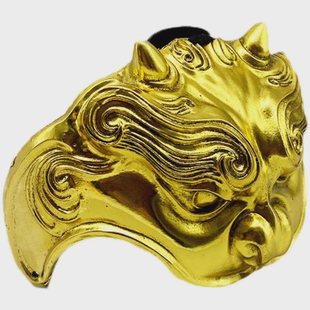 百炼铸甲 d大虎头肩吞腹吞掩膊悍腰 金银铜黑 甲胄盔甲制作diy配-阿里巴巴