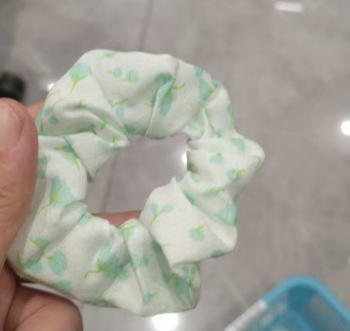 Coletero Scrunchie de Encaje con Flor de Alta Elasticidad para Mujer