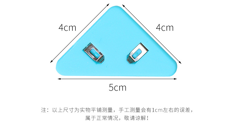 8g Weight Plastic Material Simple Transparent Triangle Clip Wholesale Nihaojewelry 1