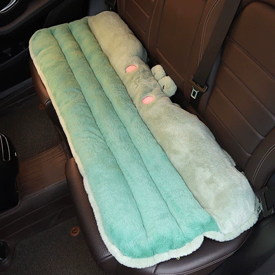 Multi-function pad | Cartoon Lumbar Support Cushion Warm - frog-rear-long-seat-cushion