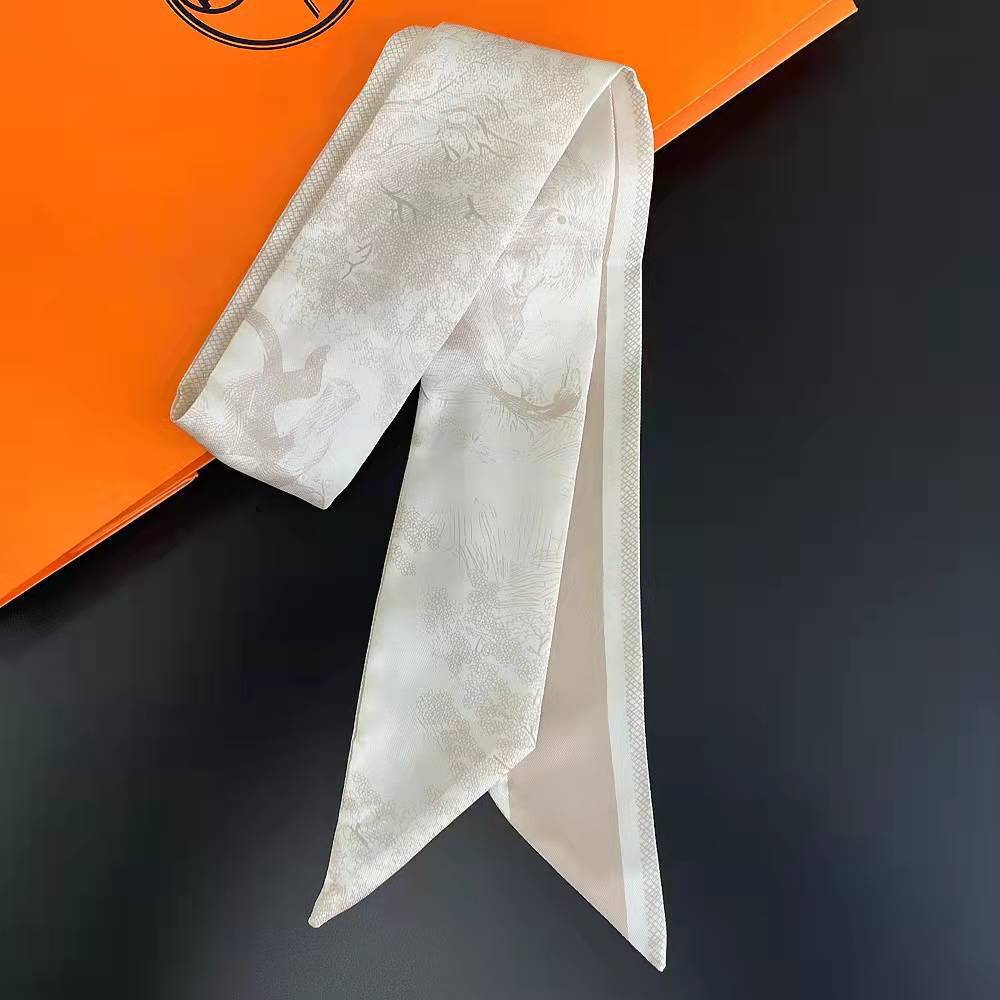 2025 nuevo estilo D bolsa atada bufanda de seda Dai Fei bolsa envuelta asa seda twilly tira larga y estrecha correa correa para el cuello cinta