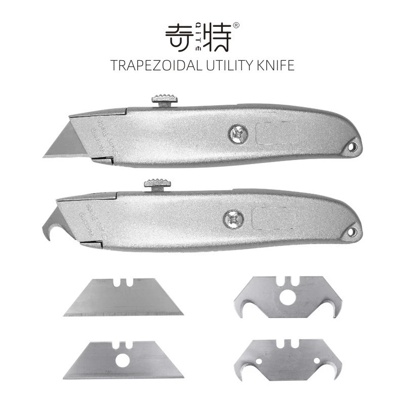 Универсальный нож Тяжелый складной нож Крючок Нож Рожок Нож Зачистка Обои Держатель ножа Электрический нож Пластиковый режущий трапециевидный крючок Нож