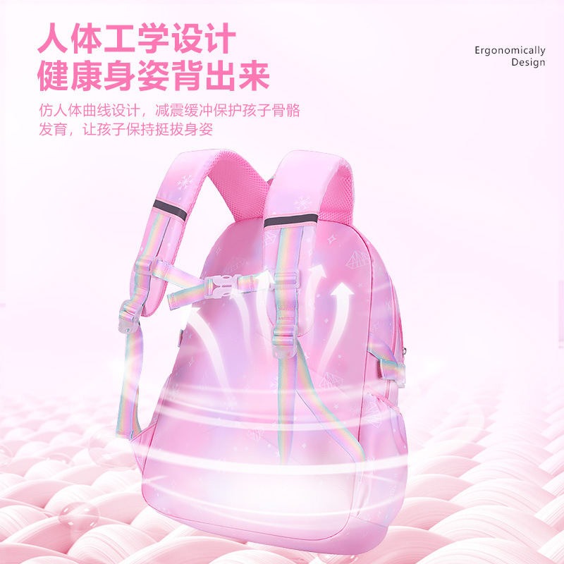 Nueva escuela secundaria femenina 1 - 3 - 6 - 9 grados mochila de estudiantes de primaria 6 - 12 - 18 años de edad mochila de hombro