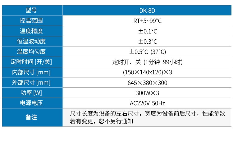 HHS、SSW系列-水浴锅、水槽-DK-8D-三孔三温水槽_