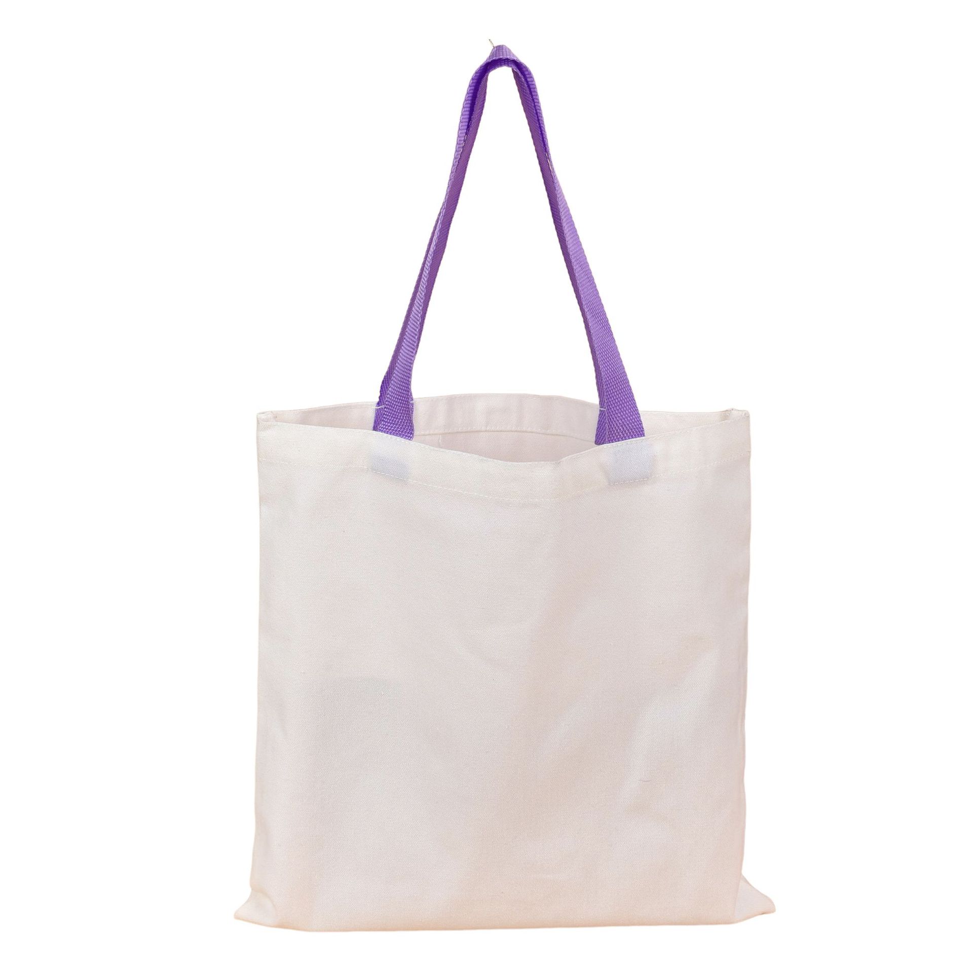 Bolsa de lona bolsa de lona de estudiante portátil de color personalizada bolsa de algodón de compras de un solo hombro personalizada