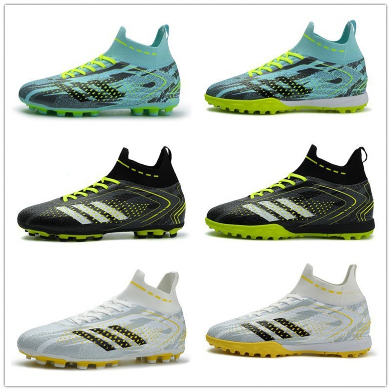 2025 nuevas zapatillas de fútbol altas transfronterizas para niños y adolescentes