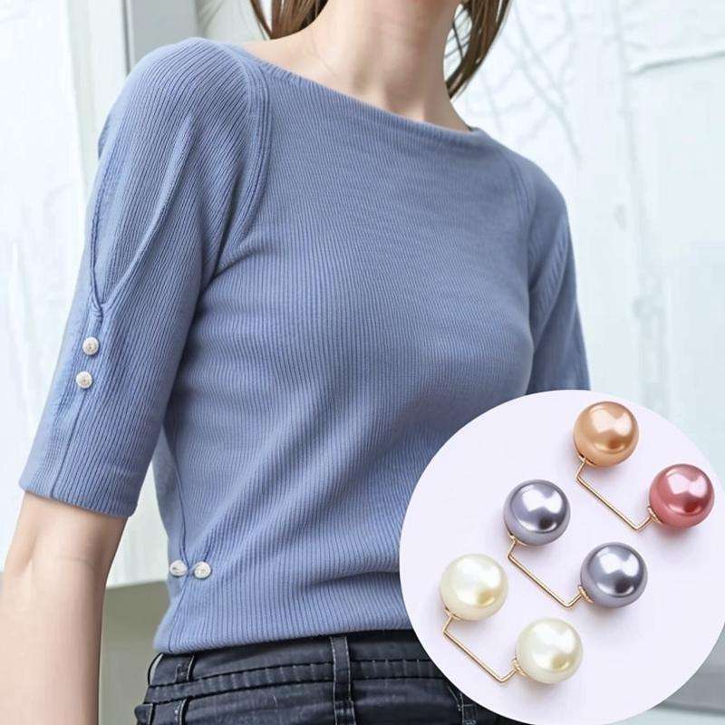 스커트 허리 아티팩트 안티 러닝 라이트 브로치 버클 펄 핀 고정 의류 바지 뚱뚱한 허리 변화 작은 버튼 근처