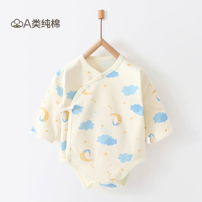 Ropa de bebé, ropa de rastreo para recién nacidos, ropa de bebé Anyang, ropa de bebé para bebés de cuatro estaciones, un abrigo de verano de algodón puro