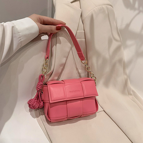 This year's popular woven bags  new women's bags, fashionable and versatile crossbody bags, fashionable small square bags, factory direct sales