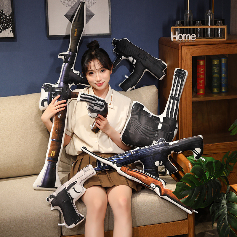 Nuevos productos de simulación de armas de fuego 98K muñecas de armas de fuego muñecas de peluche almohada creativa divertida comer pollo juego prop lotes