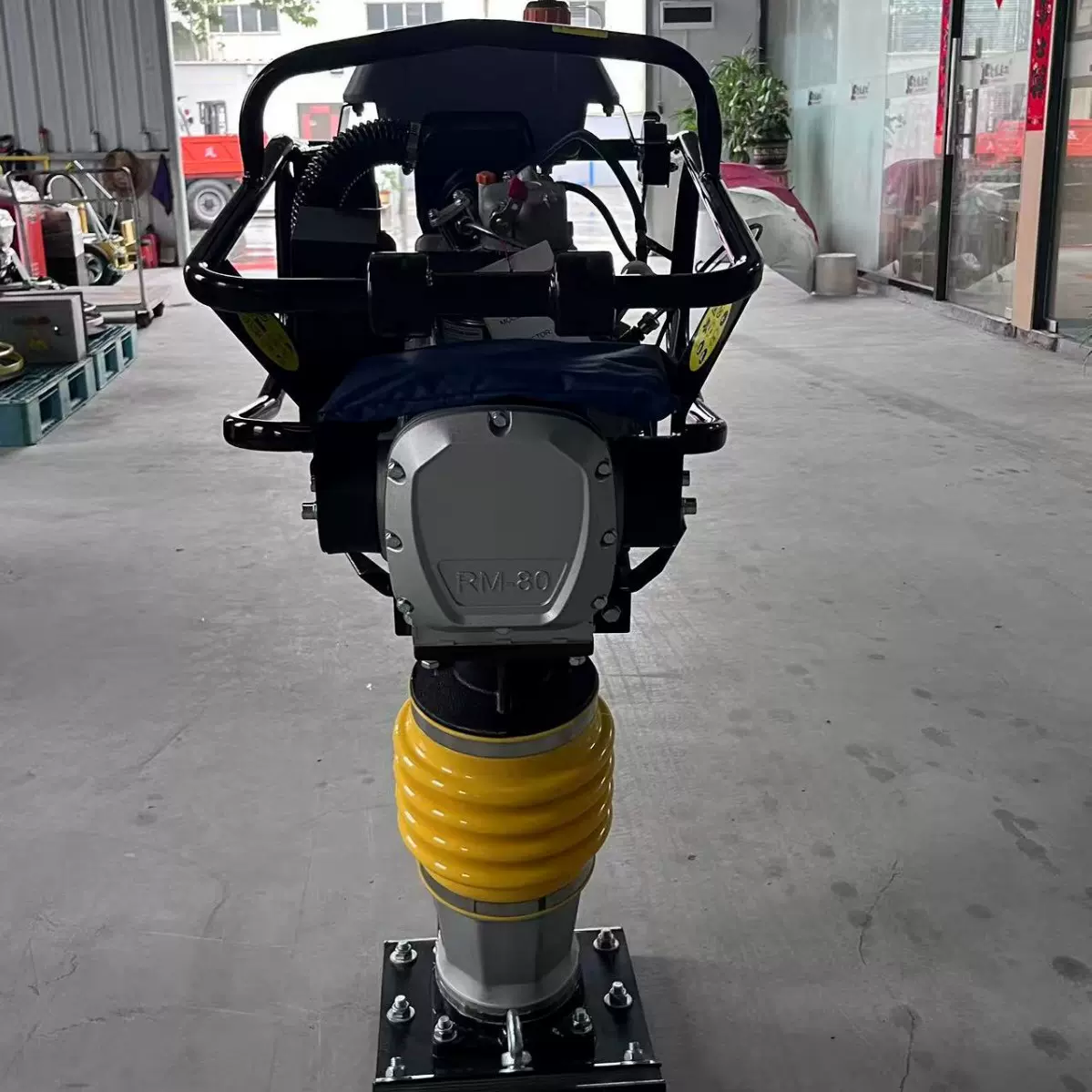 现货80型柴油冲击夯建筑工地地基沥青路面打夯机汽油压实夯地机