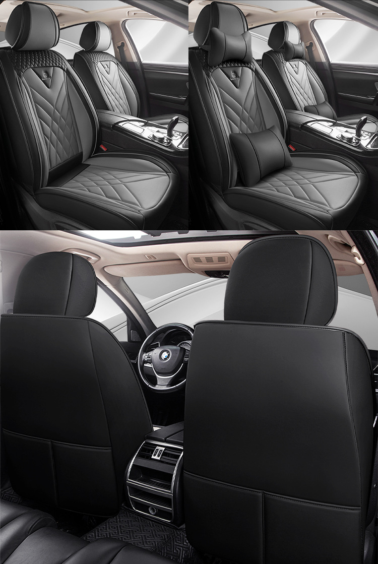 Summer New All-Inclusive Seat Cover Nappa Leather Car Cushion Car Seat Cover Four-Season Seat Cushion Seat Cushion Backrest Single Seat