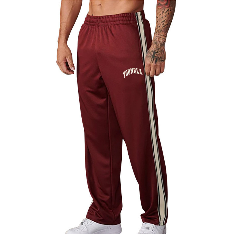 European and American Style Young Casual Pants for Men and Women, Straight-Leg Loose Sports Jogging Outdoor Training Sweatpants Summer