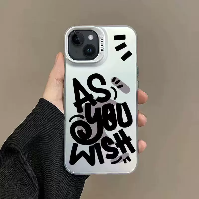 Чехол для телефона Apple iPhone 13–17, цветной серебристый корпус, защита от падений для Pro/Max