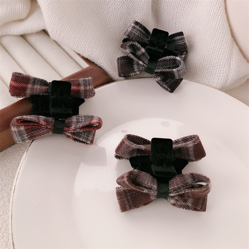 Tela coreana estricta clip de arco princesa pequeña cabeza lateral frisa clip de pelo 2024 nuevo clip de tiburón