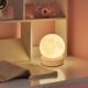 Original wooden moon night light desktop bedside bedroom usb direct plug electric moon small table lamp with switch CE certification