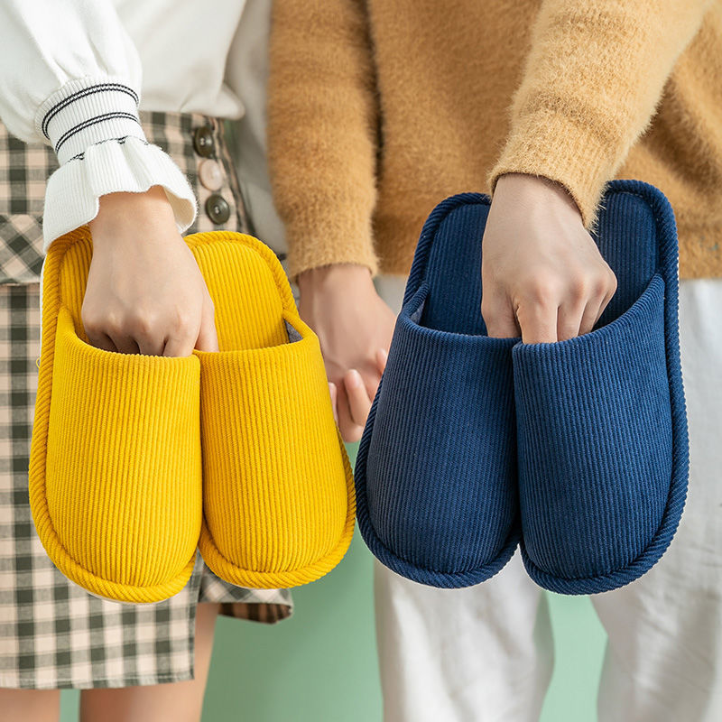 拖鞋棉棉拖鞋男女士秋冬季居家用新款冬天保暖月子室内情侣厚底