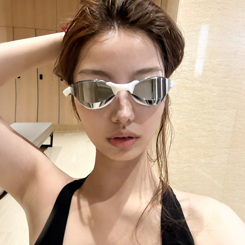 高清泳镜防水大人女初学者游泳课装备软硅胶