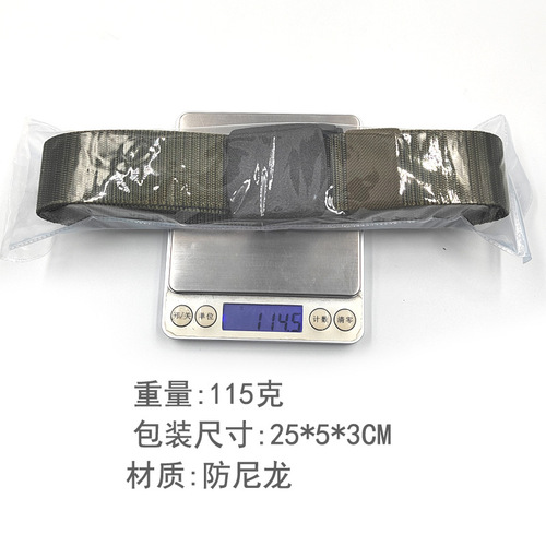 Manufacturer's supply 3.8CM casual outdoor student training belt hypoallergenic plastic buckle anti-nylon material