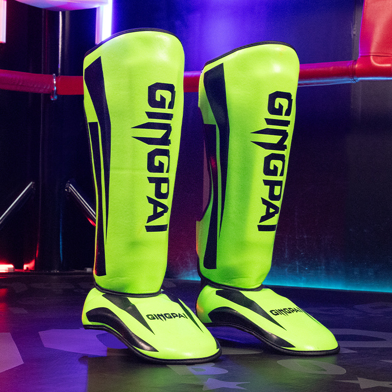 Sanda Leg Guard Fighting Children Adult Muay Thai Boxing Shin Guard Boxing Knee Guard Instep Guard Men's and Women's Leg Guard Ankle