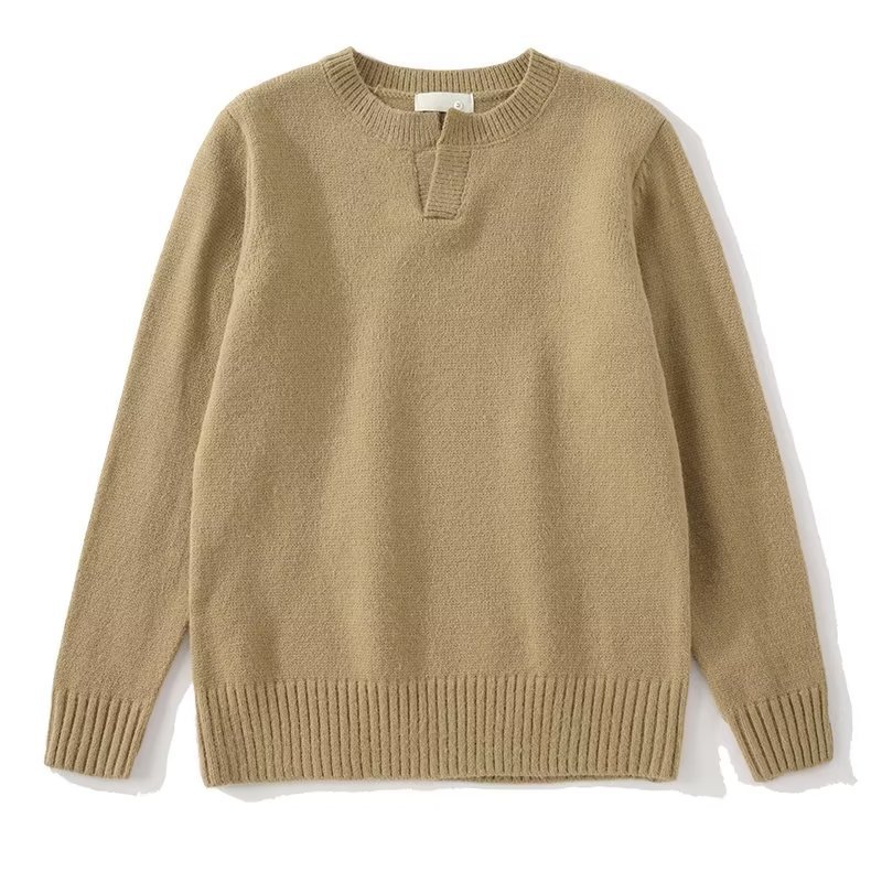 2025 Autumn/Winter New Men's Solid Color Pullover Crew Neck Soft Youthful Versatile Popular Base Layer Knitwear