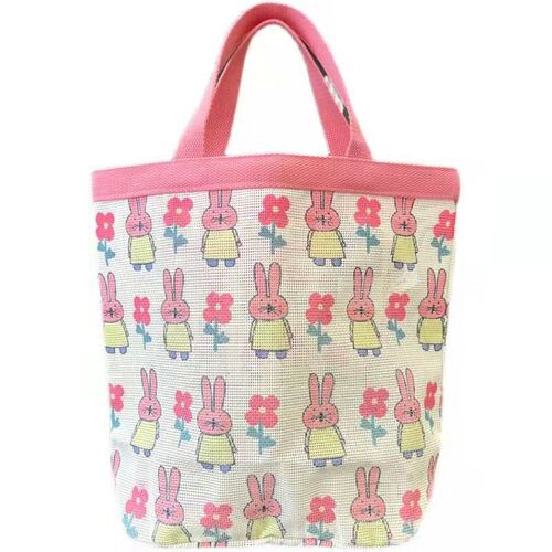 Bags Women's Fashion Simple Cartoon Printed Canvas Shoulder Bag Small Fresh Cute Hand Shopping Bag Lunch Box Bag