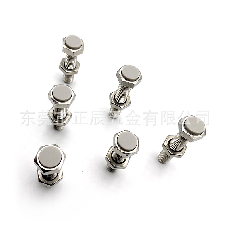 硅胶不锈钢外六角止动螺栓缓冲防撞螺栓USTS3 4 5 6 8 10