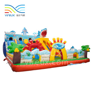 New Children's Inflatable Castle Indoor Small Trampoline Slide Outdoor Inflatable Toy Square Castle Inflatable Castle