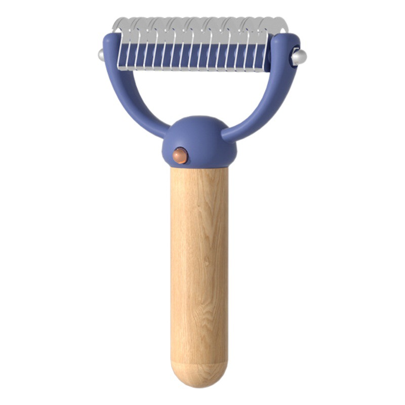 Nudo de mascota peine gato autolimpiante aguja peine flotante pelo nudo abierto gato y perro belleza peine removedor de pelo suministros para mascotas