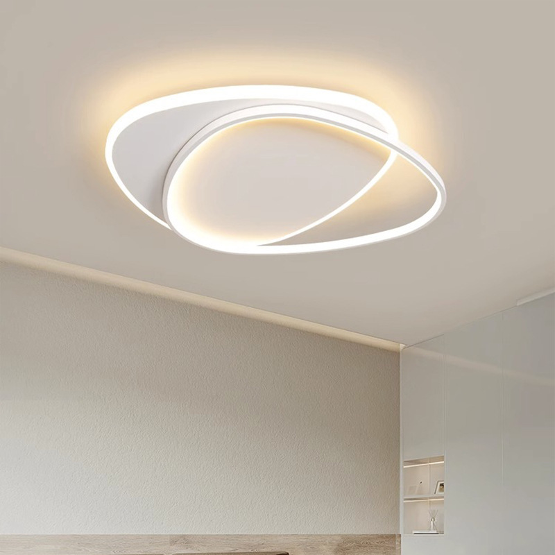 Lámpara de dormitorio minimalista ultrafina, red nórdica, lámpara de estudio acrílica, lámpara de techo led, lámpara Zhongshan