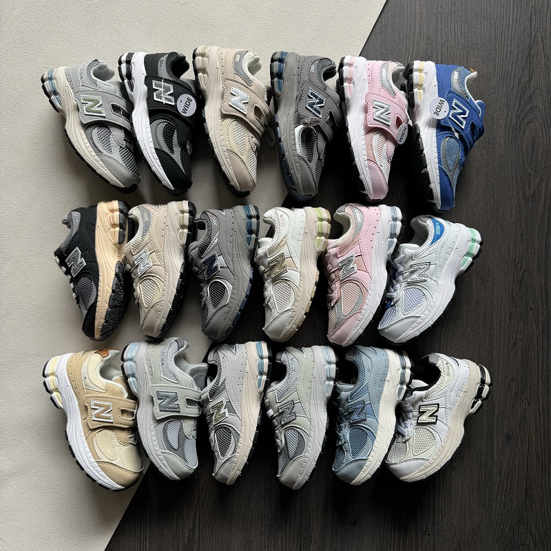 Top matching NB2002R children's shoes Velcro elastic band pedal dad shoes children's sneaker soft bottom running shoes